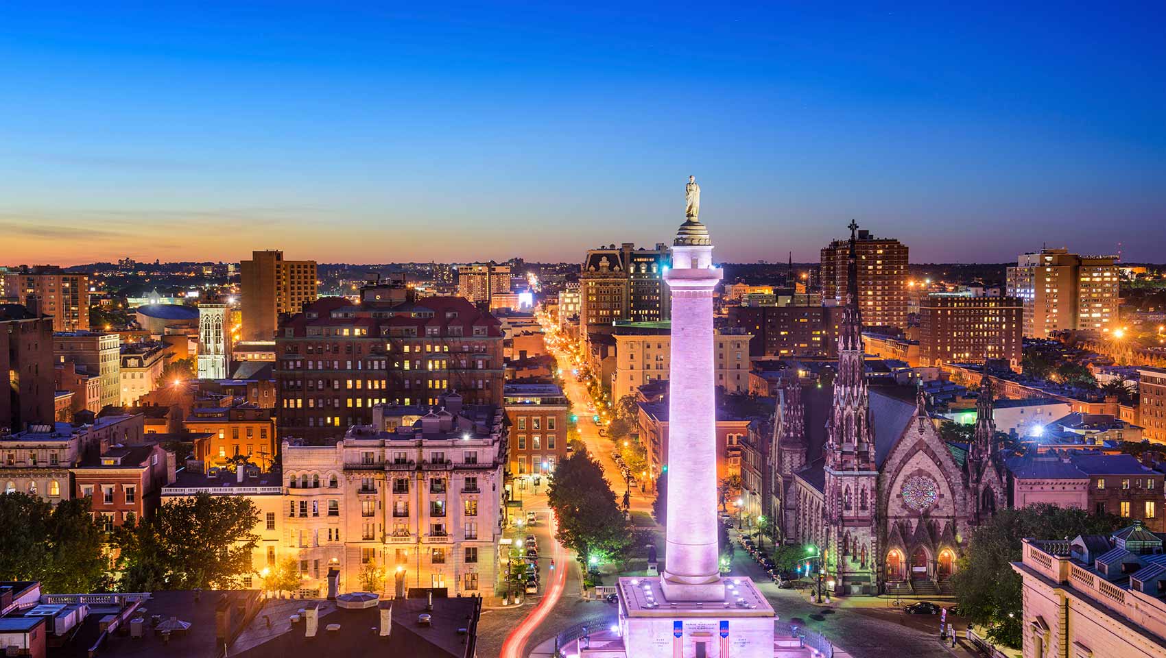 George Washington Monument in Baltimore