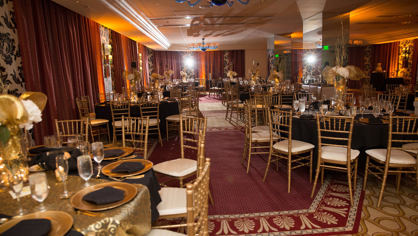 Jenel and Anthony's Monaco Baltimore wedding - Reception setup