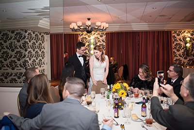 Joanna + Glenn Couple Greeting Guests - JadeNikkolePhotography