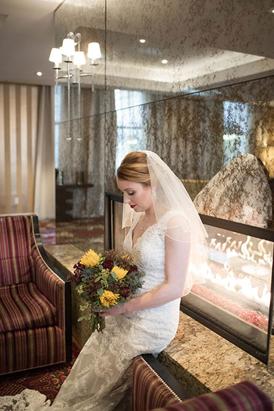 Joanna + Glenn Lobby Fireplace - JadeNikkolePhotography