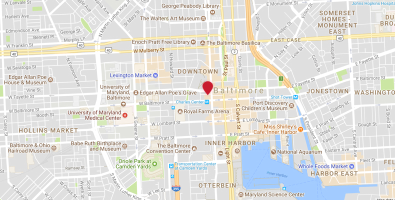 Baltimore Hotel Map Kimpton Hotel Monaco Baltimore