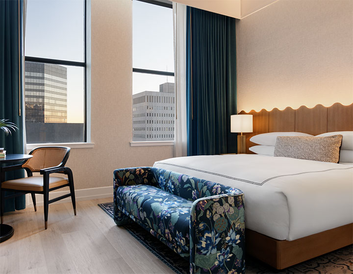 Kimpton Monaco Baltimore Hotel King Guestroom after renovation